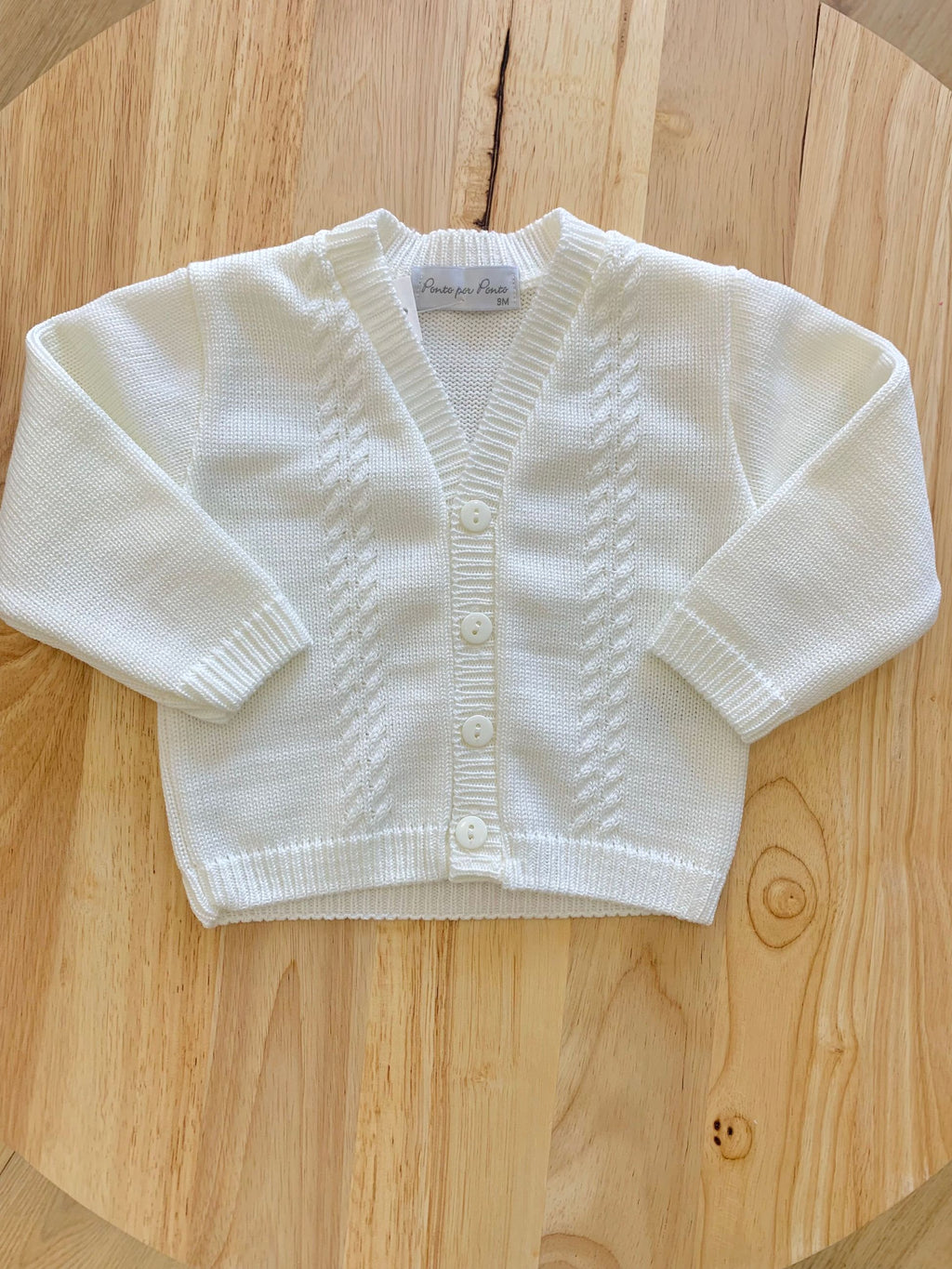 3/858 - cardigan - ponto por ponto