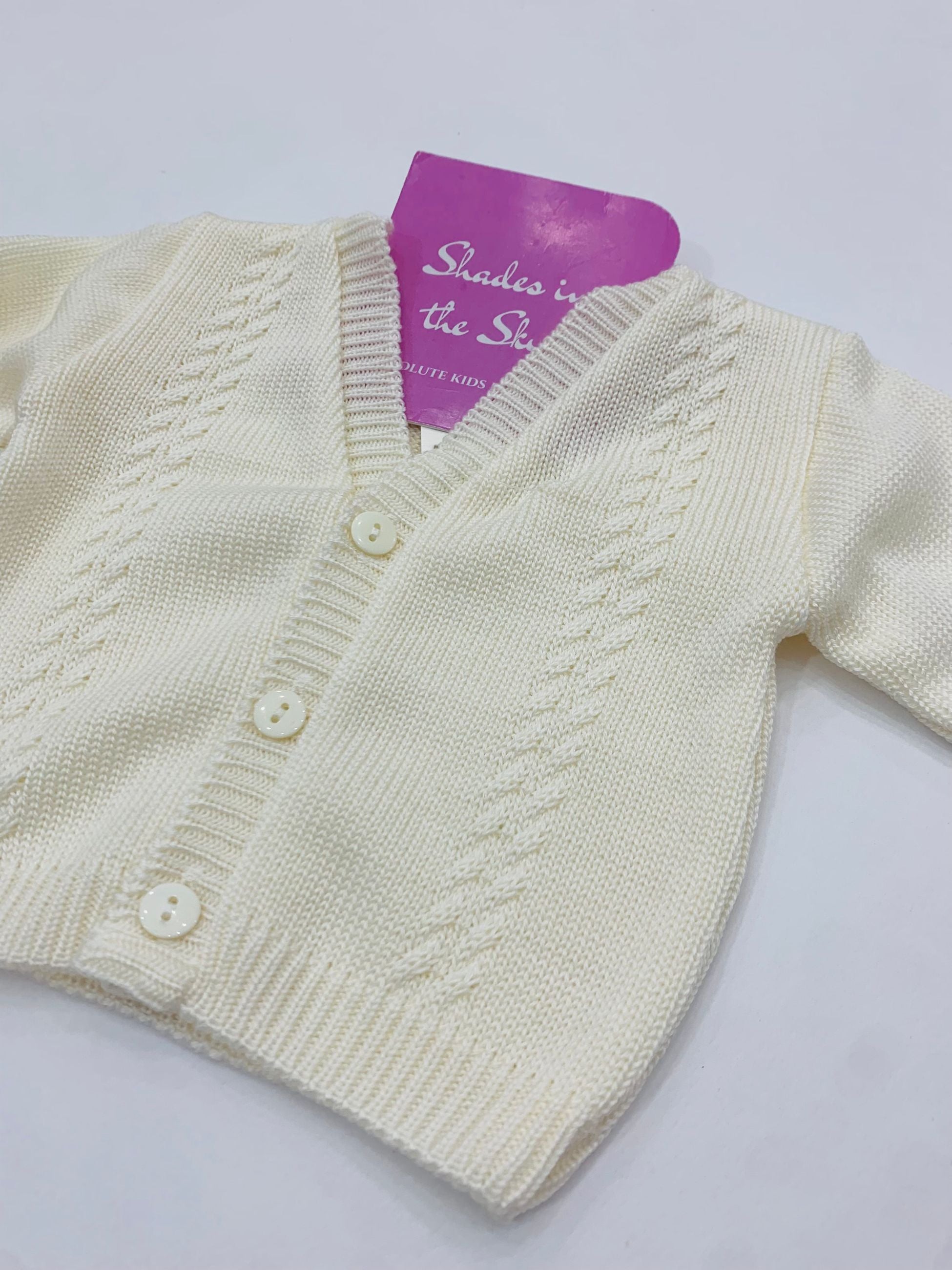 3/858 - cardigan - ponto por ponto