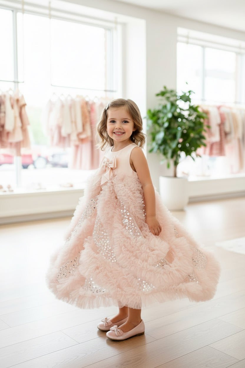 DYLAS RUFFLE/SEQUIN DRESS - abito - Angel's face