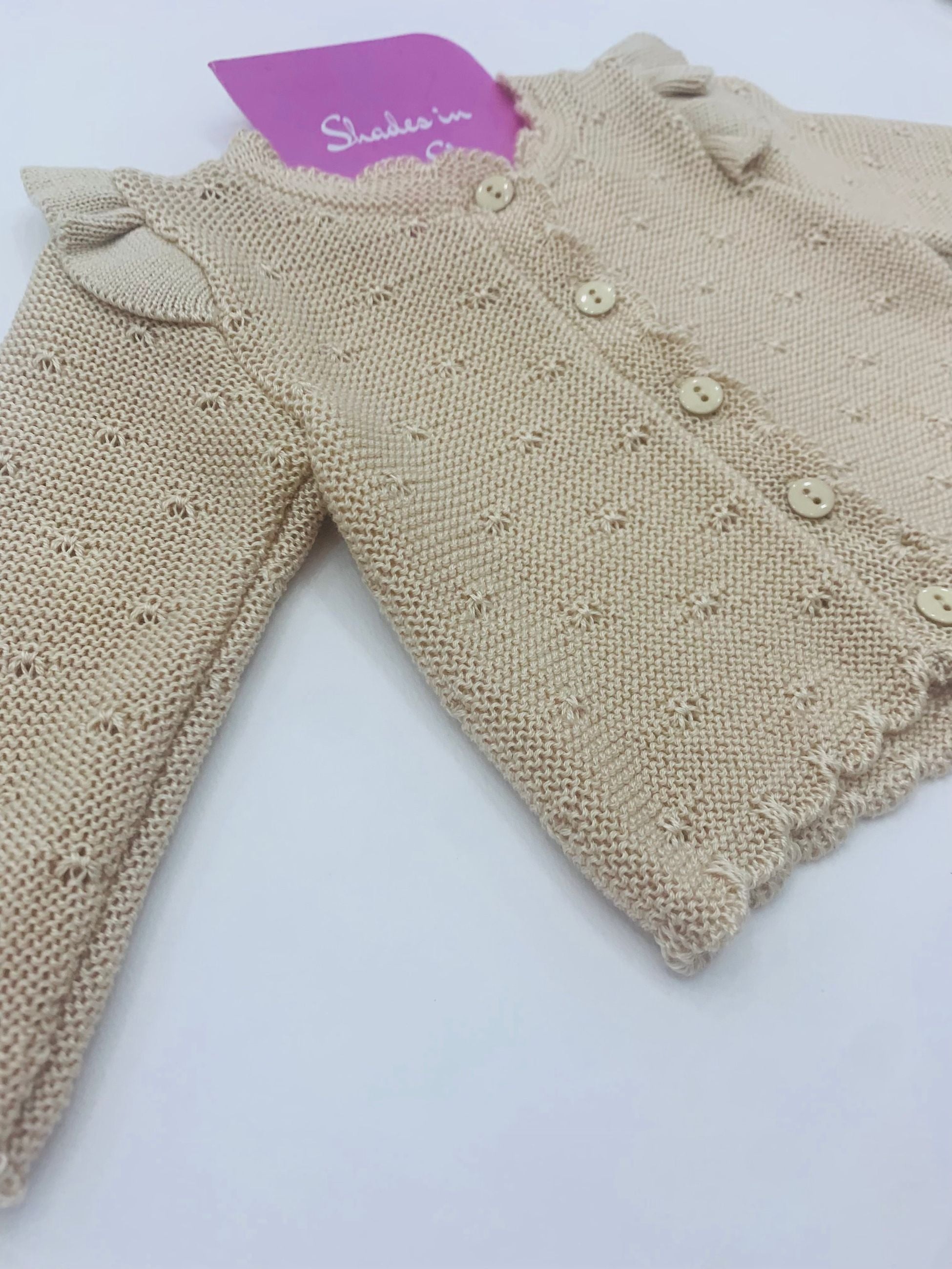 3/856 - cardigan - ponto por ponto