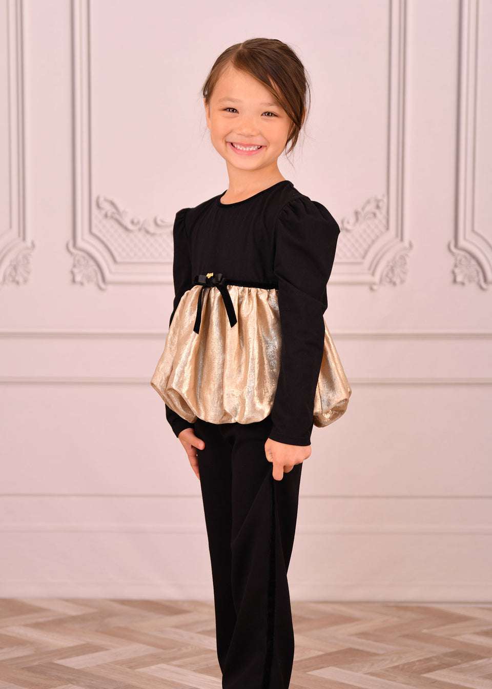 saskia metallic ballon top - t-shirt m/l - Angel's face