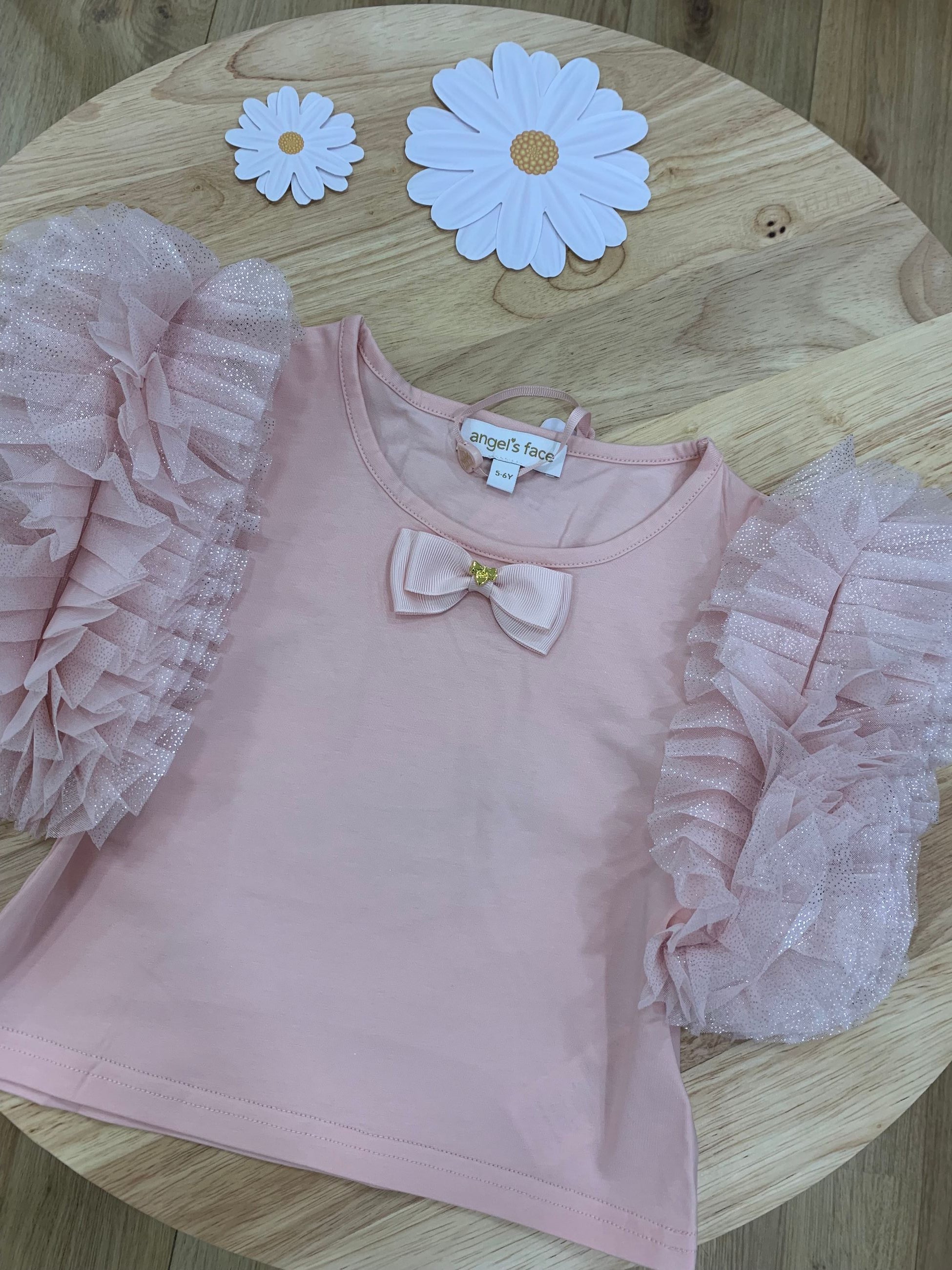 LESSI PUFF TULLE SLEEVE TOP - TOP - Angel's face
