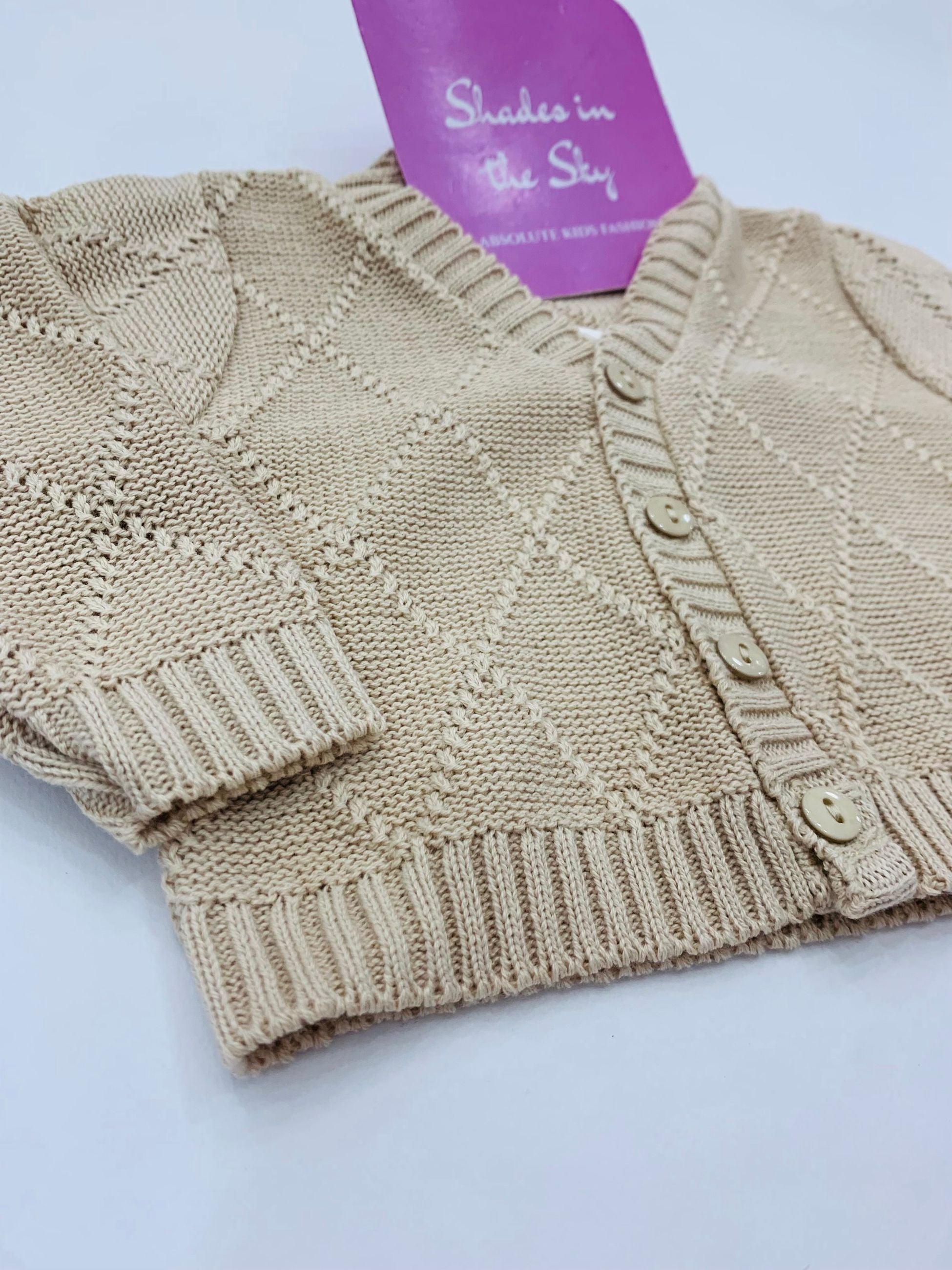 3/860 - cardigan - ponto por ponto