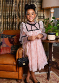 adelia flock dotted tulle dress blush pink - abito - Angel's face