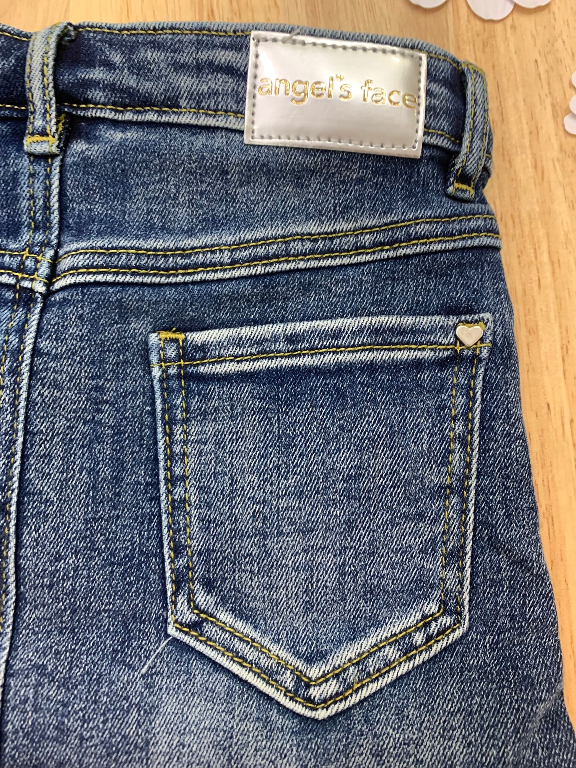 GIGI TULLE  TRIM DENIM SKIRT - gonna - Angel's face