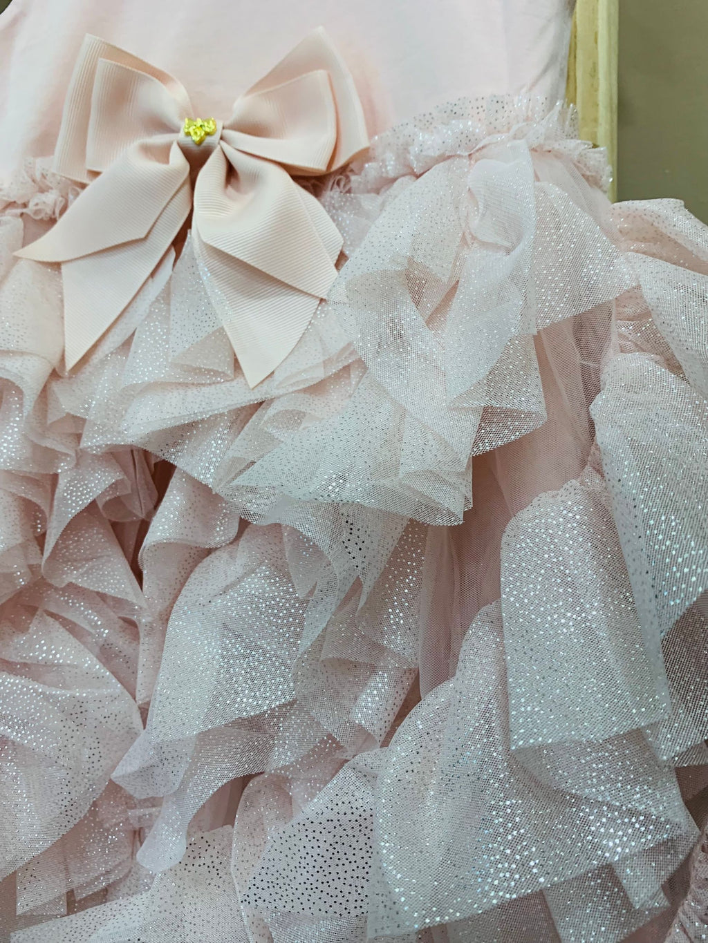 CASCADE WATERFALL SPARKLE TULLE BABY DRESS - abito - Angel's face
