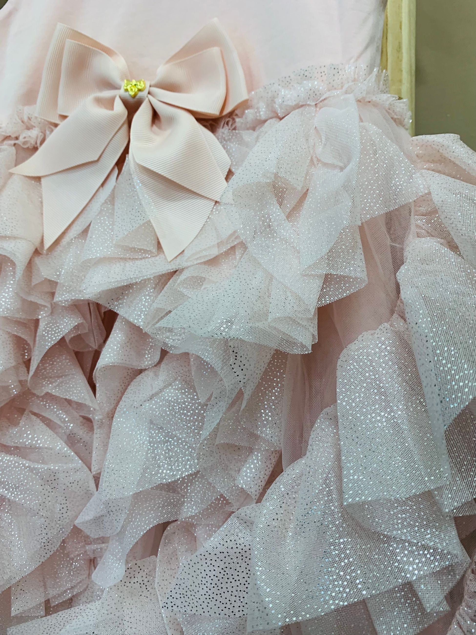 CASCADE WATERFALL SPARKLE TULLE BABY DRESS - abito - Angel's face