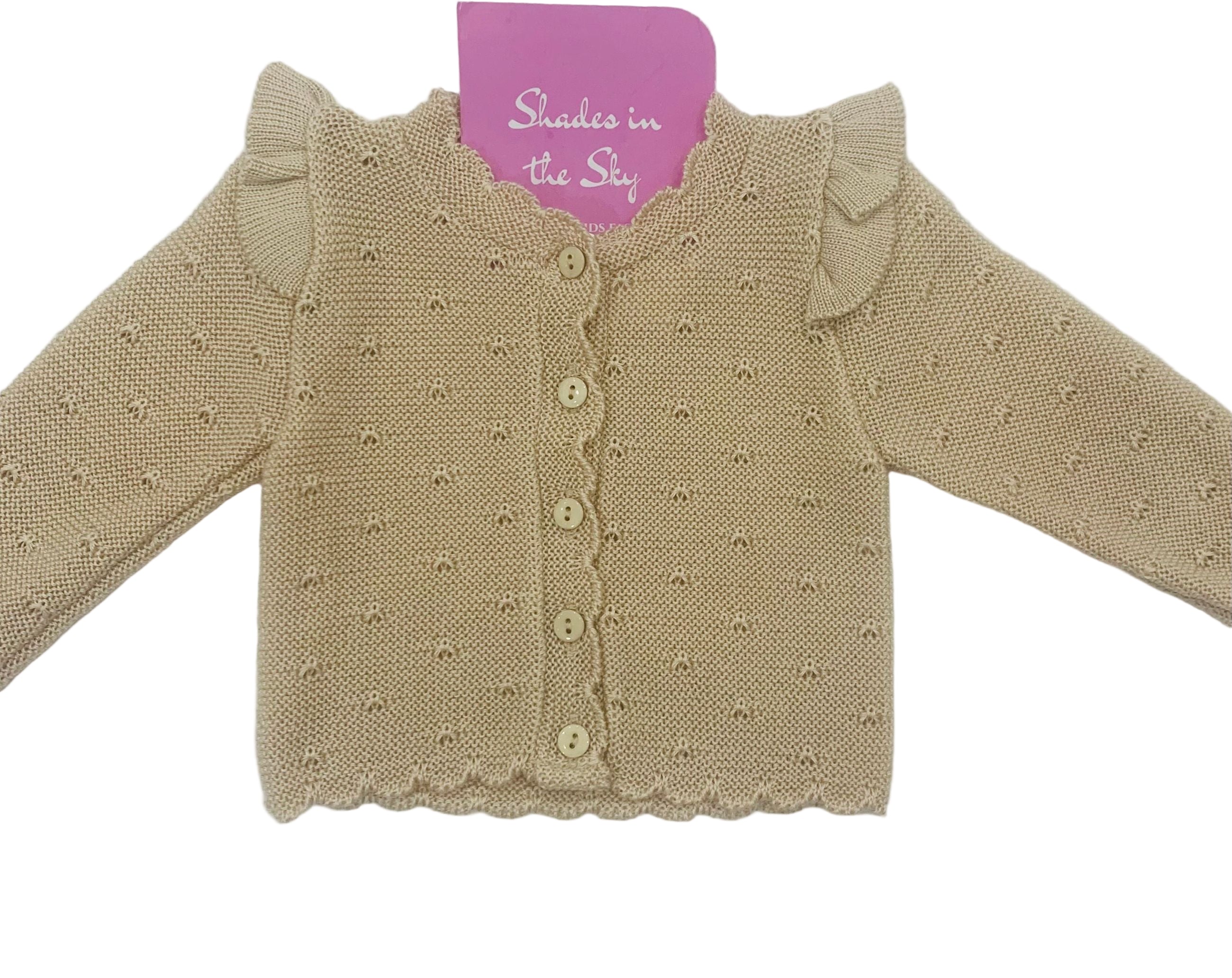 3/856 - cardigan - ponto por ponto