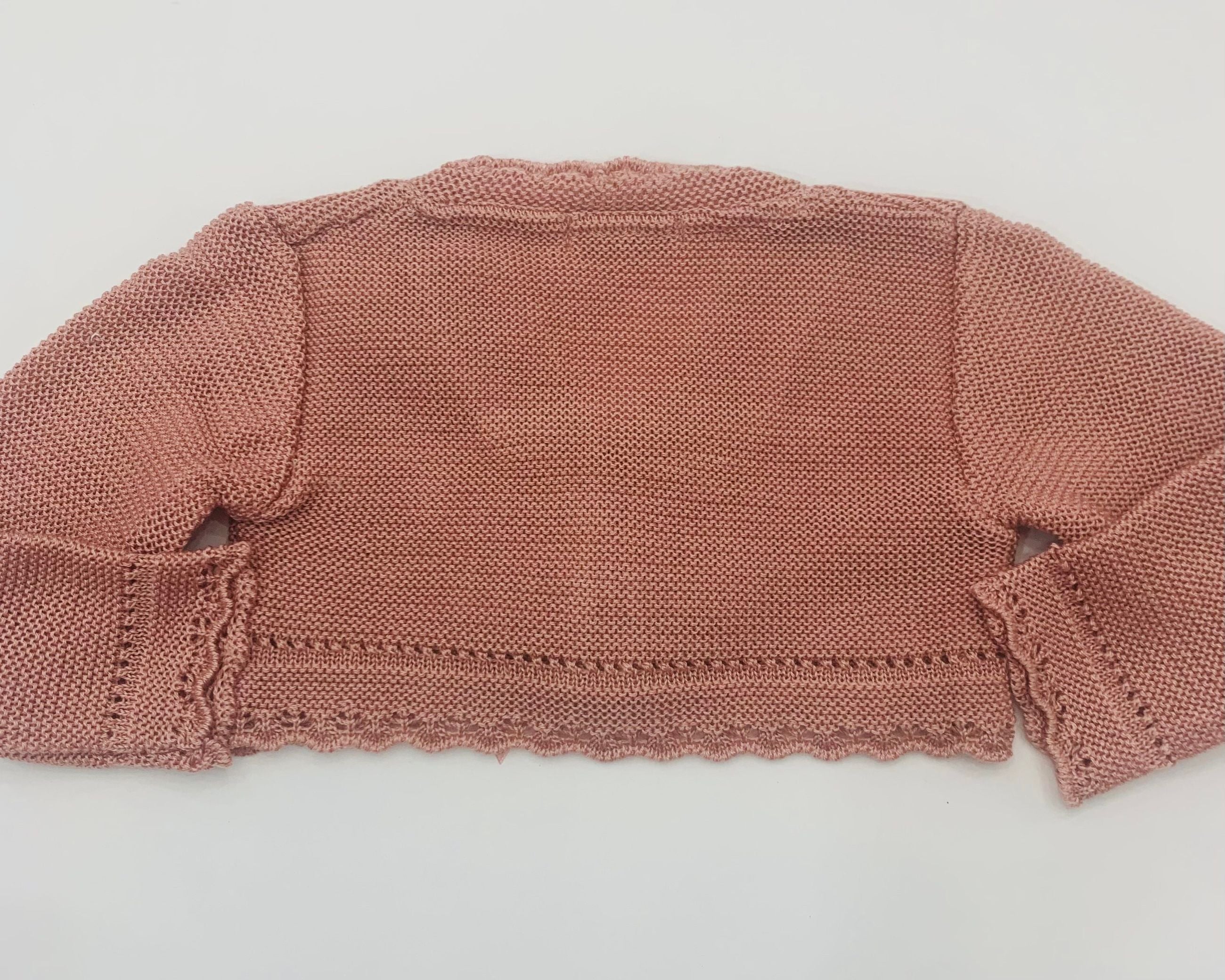 3/822 - cardigan - ponto por ponto