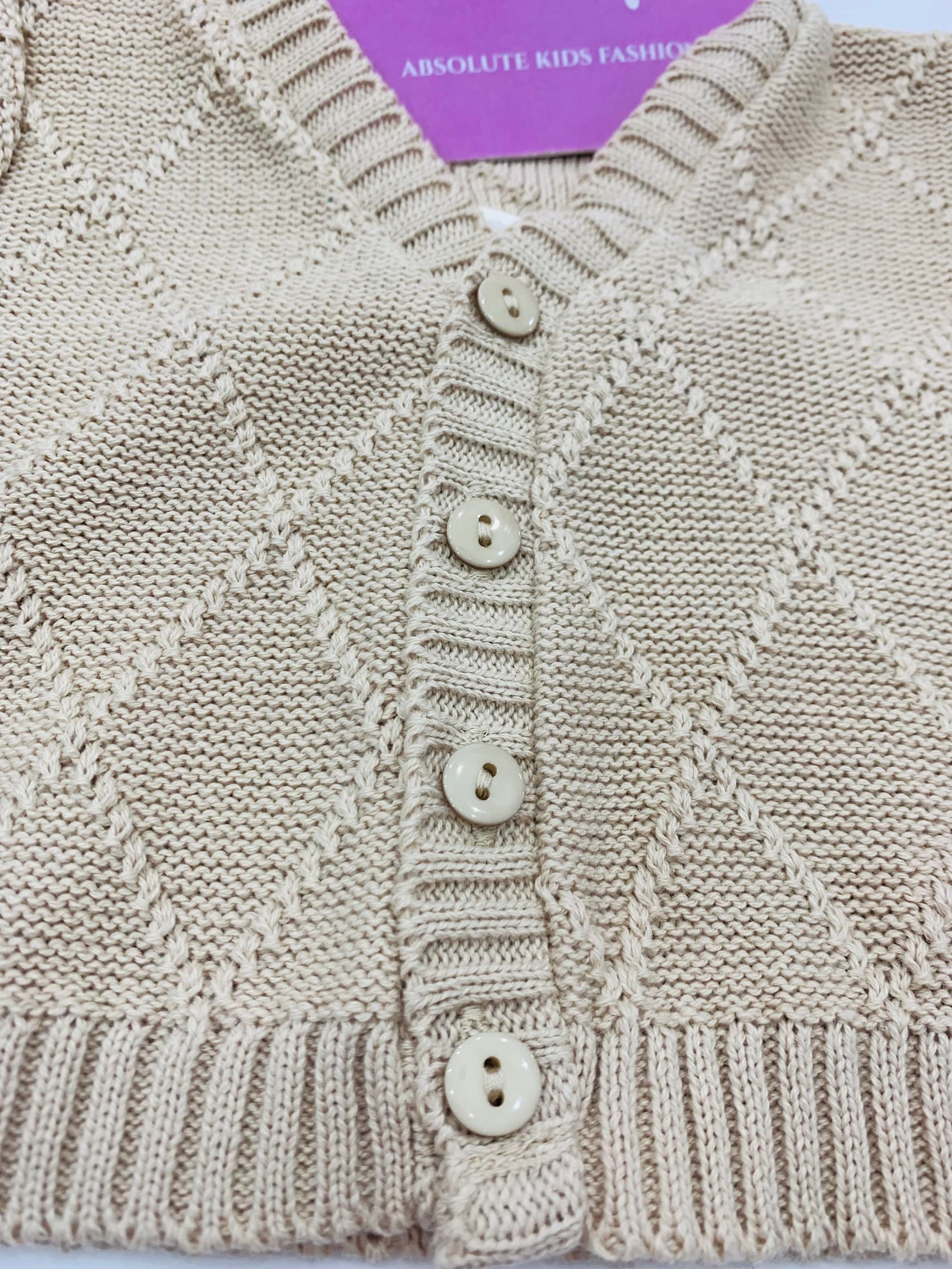 3/860 - cardigan - ponto por ponto