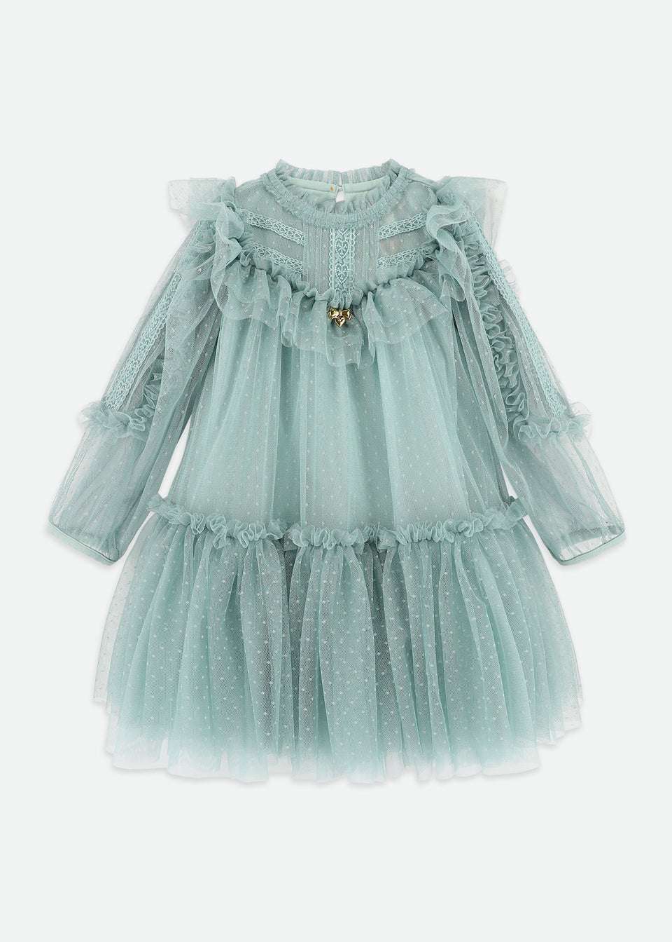 brandice spotted tulle dress duck egg - abito - Angel's face