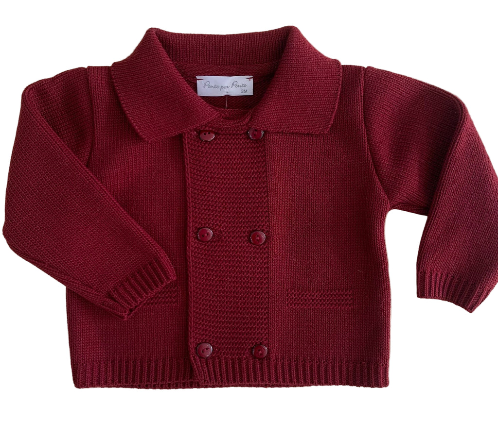 3/878 - cardigan - ponto por ponto