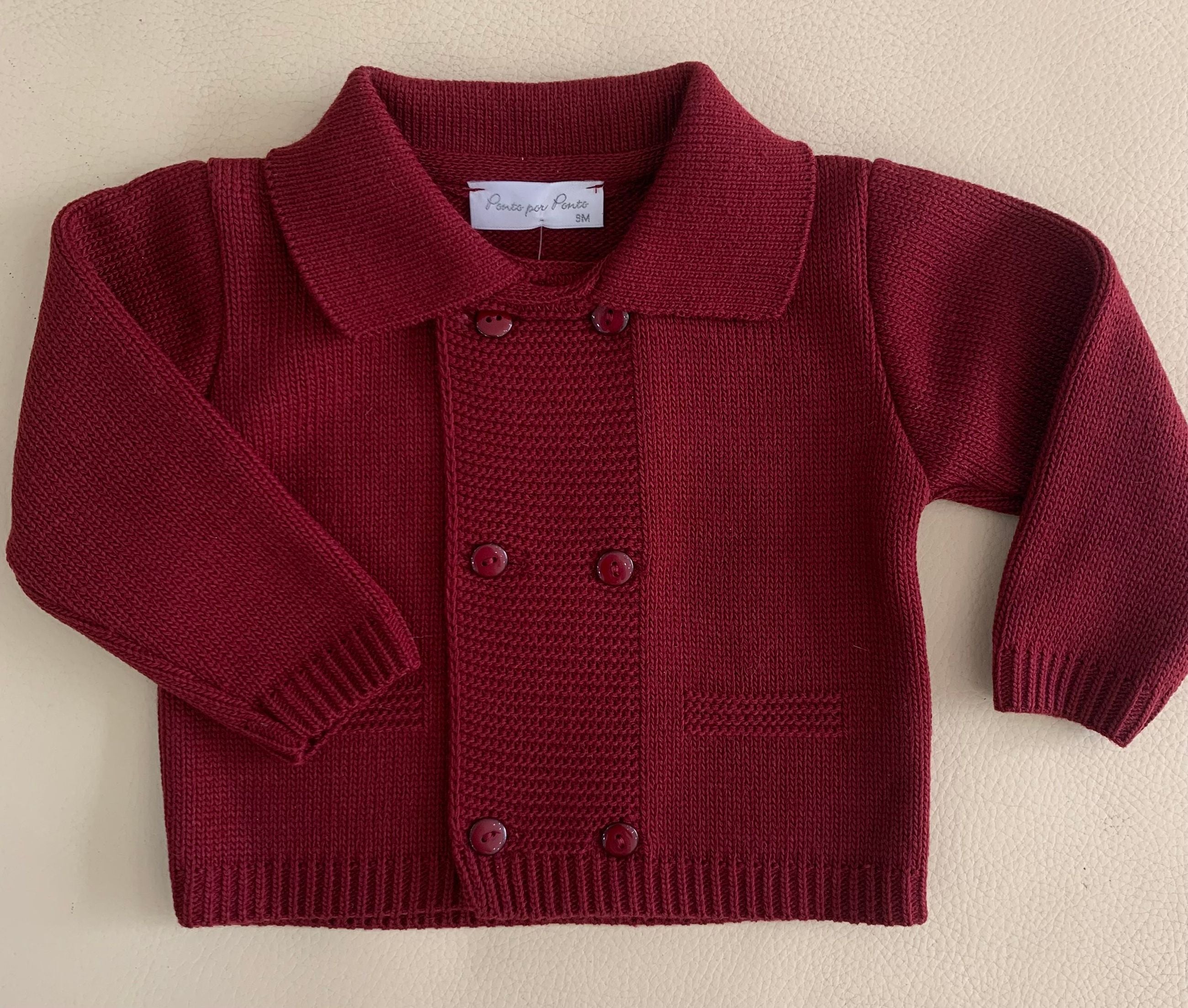 3/878 - cardigan - ponto por ponto