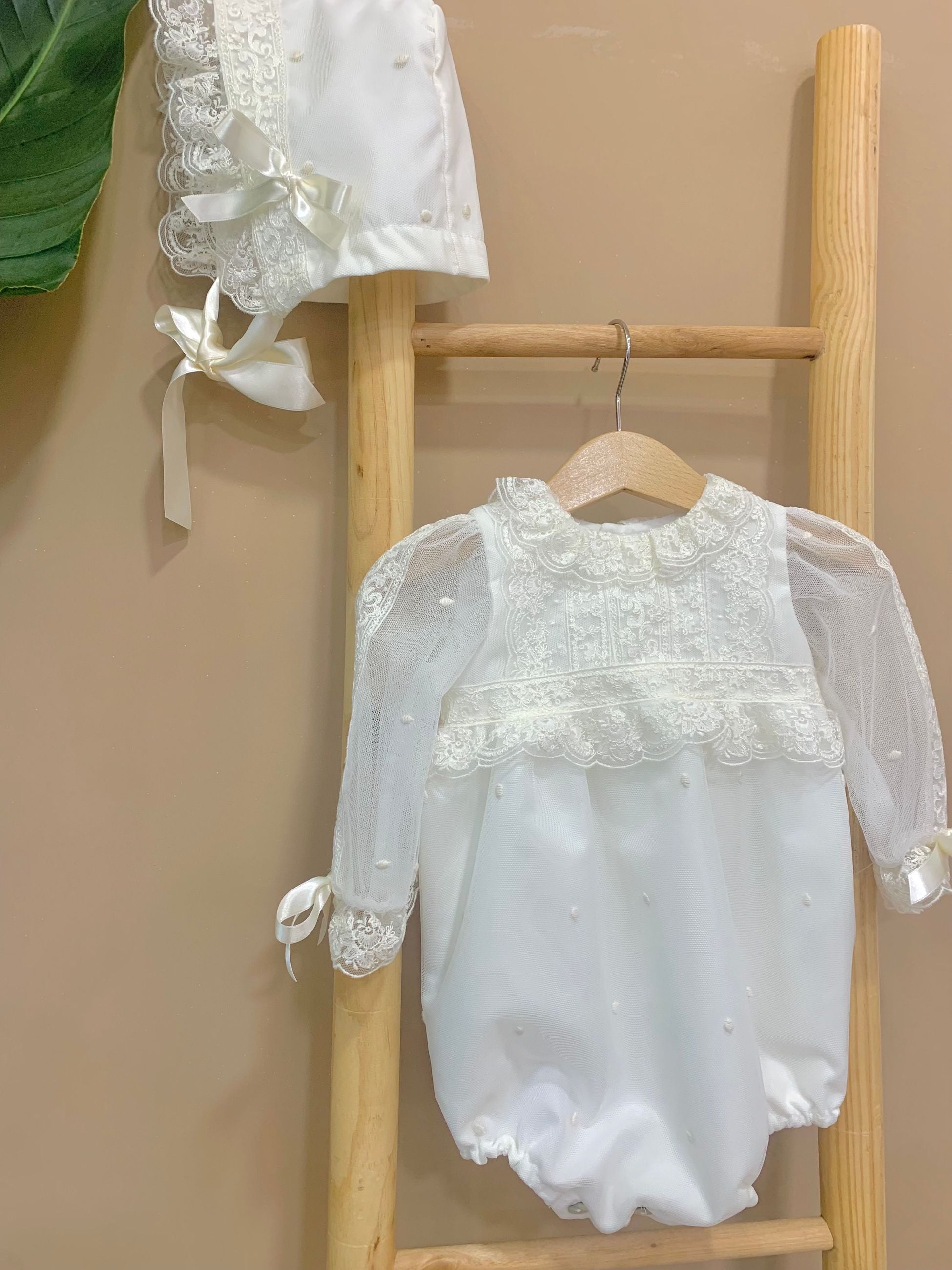 1/6597ff - abito battesimale - ponto por ponto