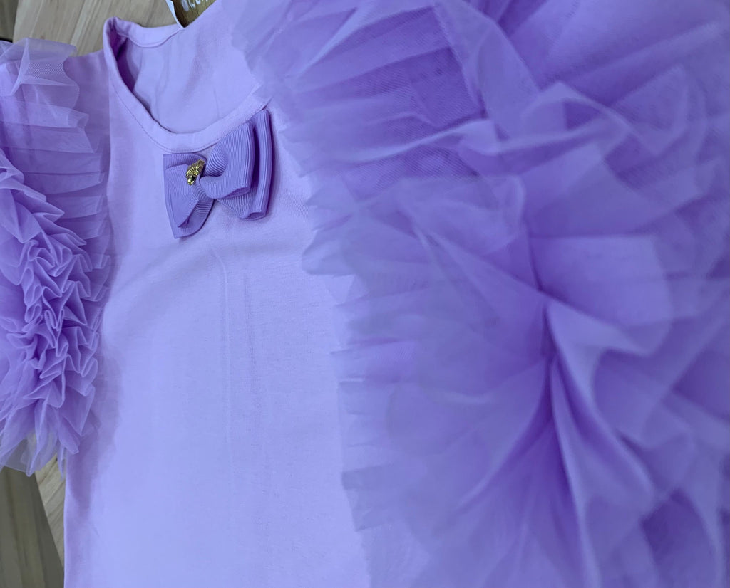 LESSI PUFF TULLE SLEEVE TOP - TOP - Angel's face