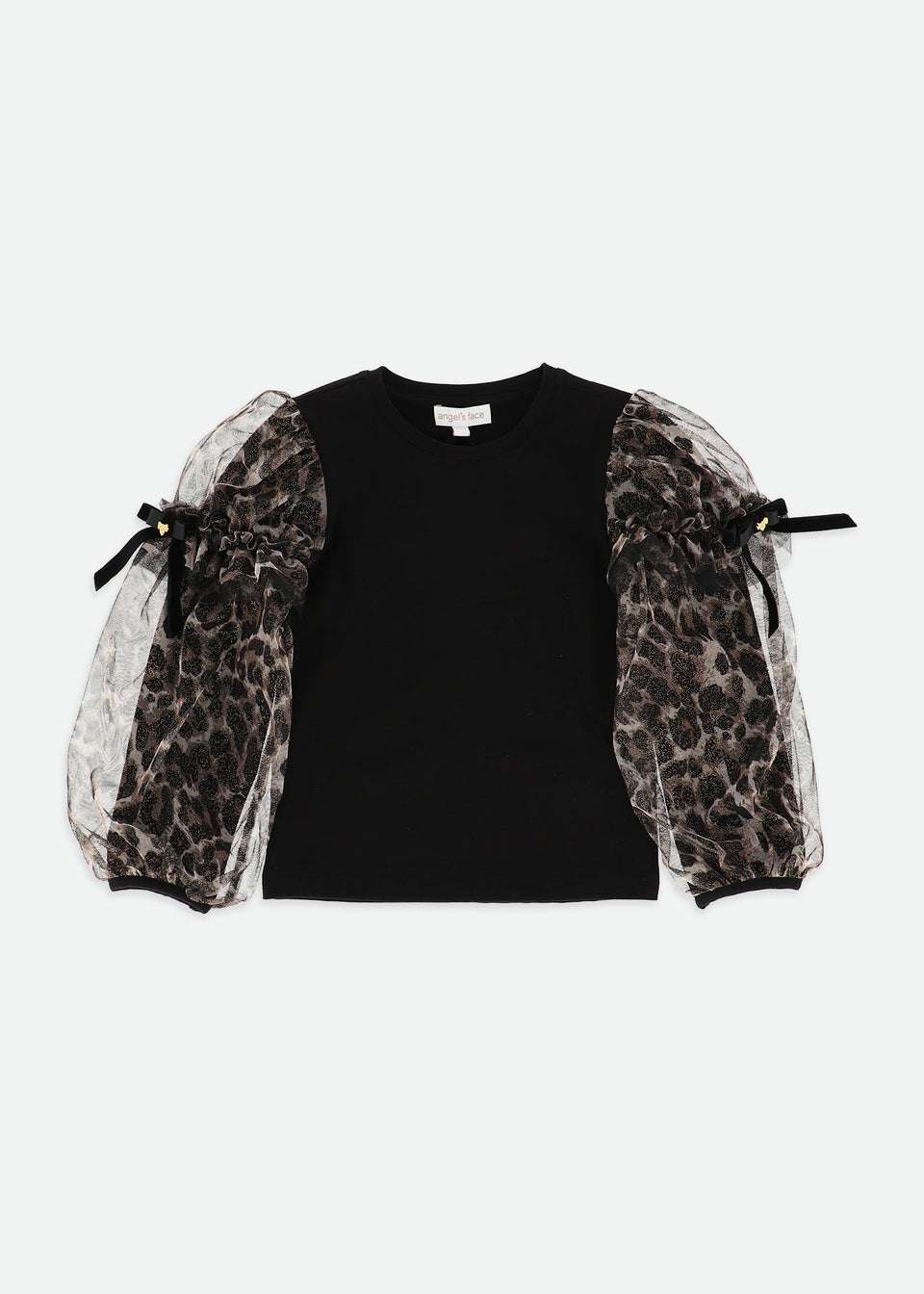 lila leopard top black - t-shirt m/l - Angel's face