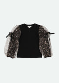 lila leopard top black - t-shirt m/l - Angel's face