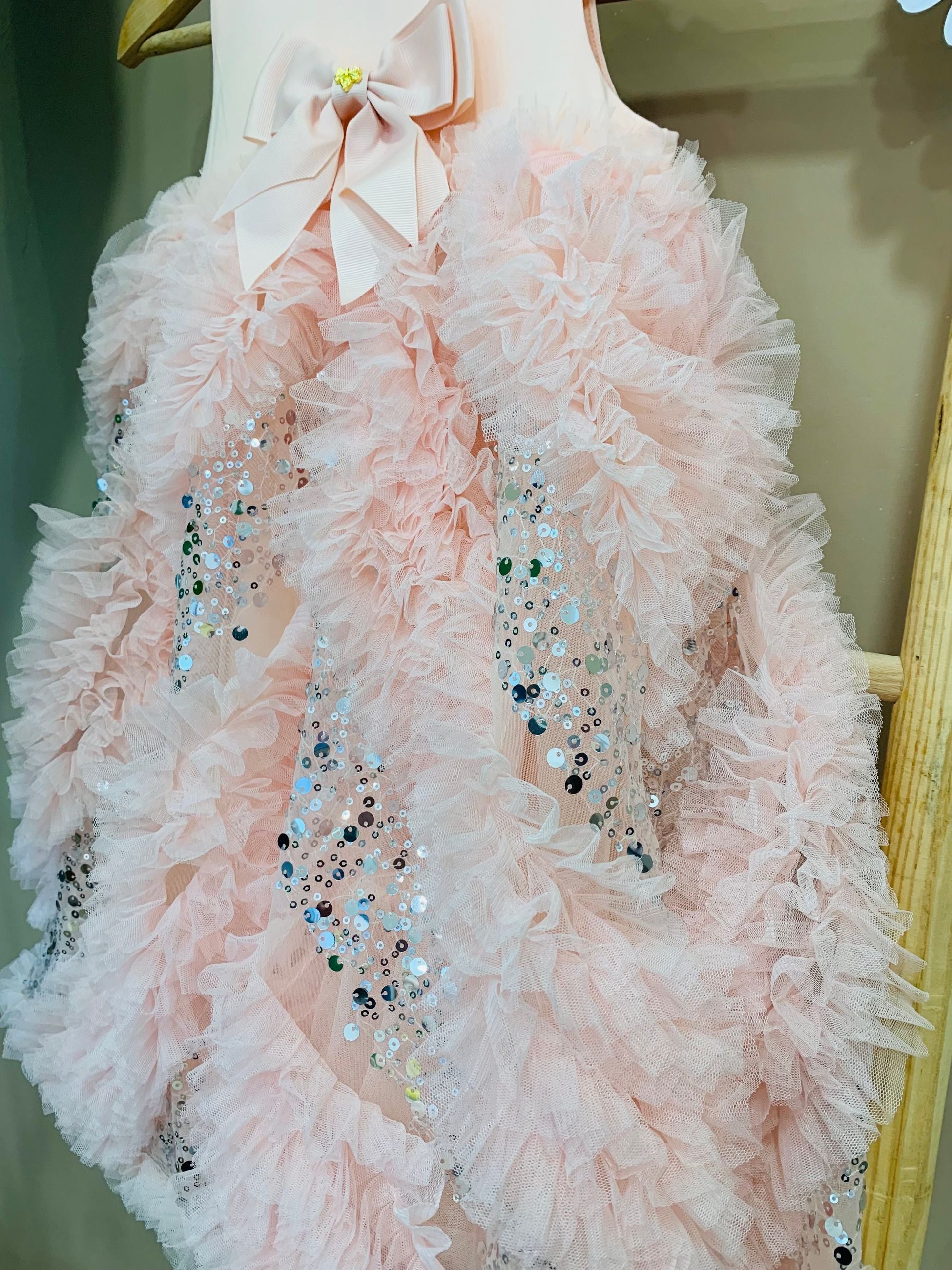 DYLAS RUFFLE/SEQUIN DRESS - abito - Angel's face