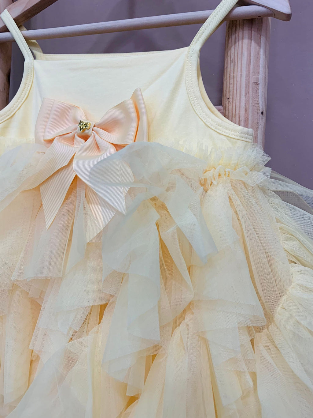 CASCADE WATERFALL TULLE STRAPPY DRESS - abito - Angel's face