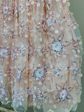 DOMINIQUE FLOWER SEQUIN DRESS BLUSH PINK - abito - Angel's face