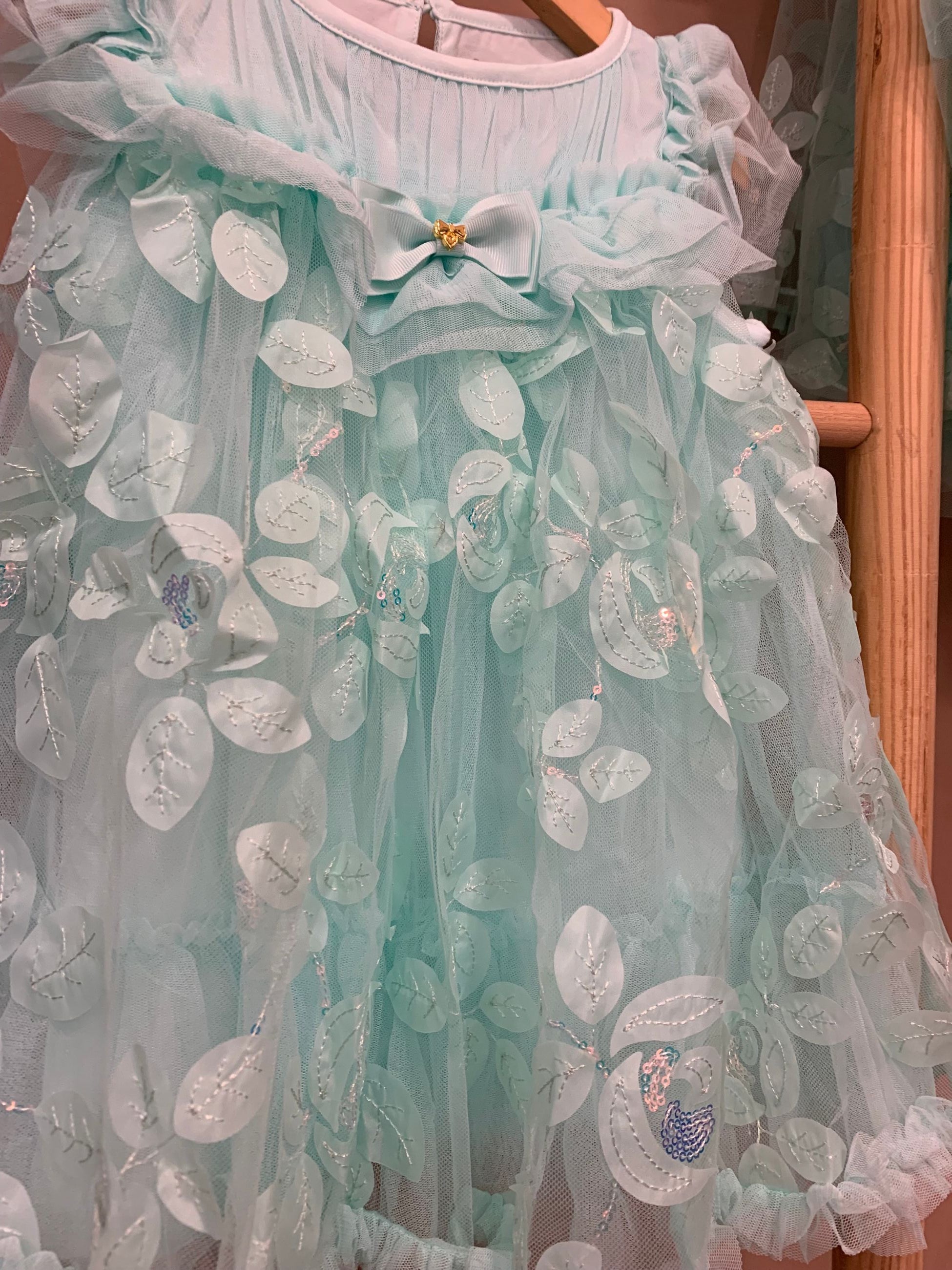 DOMINIQUE EMBROIDERED 3D BUS BABY DRESS - Abiti - Angel's face