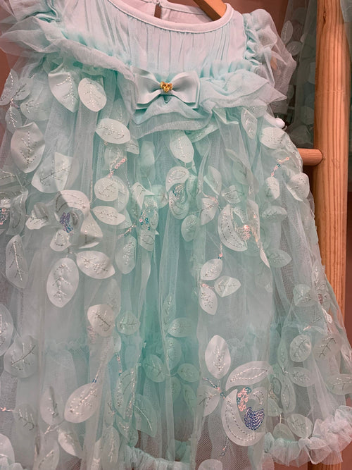 DOMINIQUE EMBROIDERED 3D BUS BABY DRESS - Abiti - Angel's face