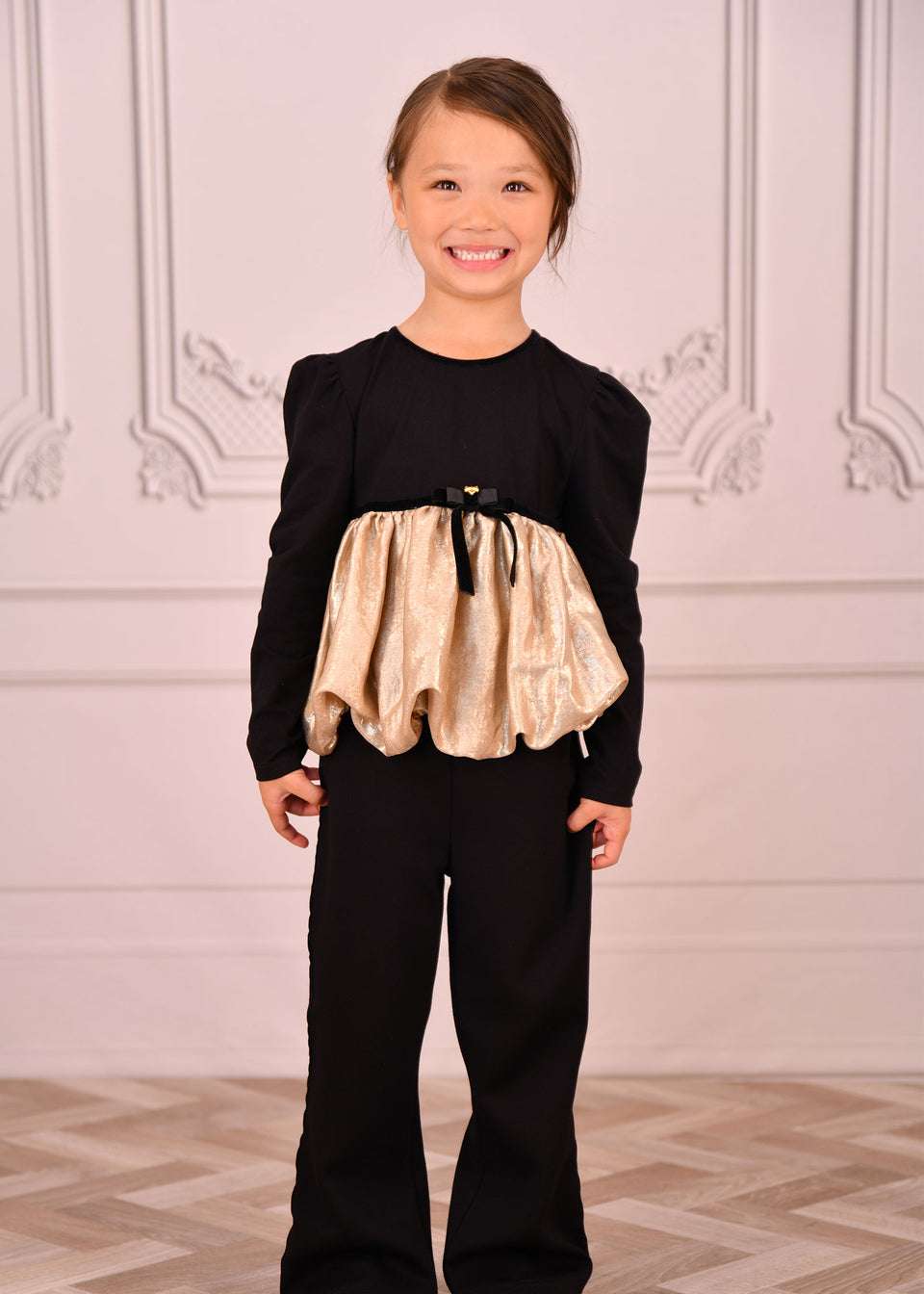 saskia metallic ballon top - t-shirt m/l - Angel's face