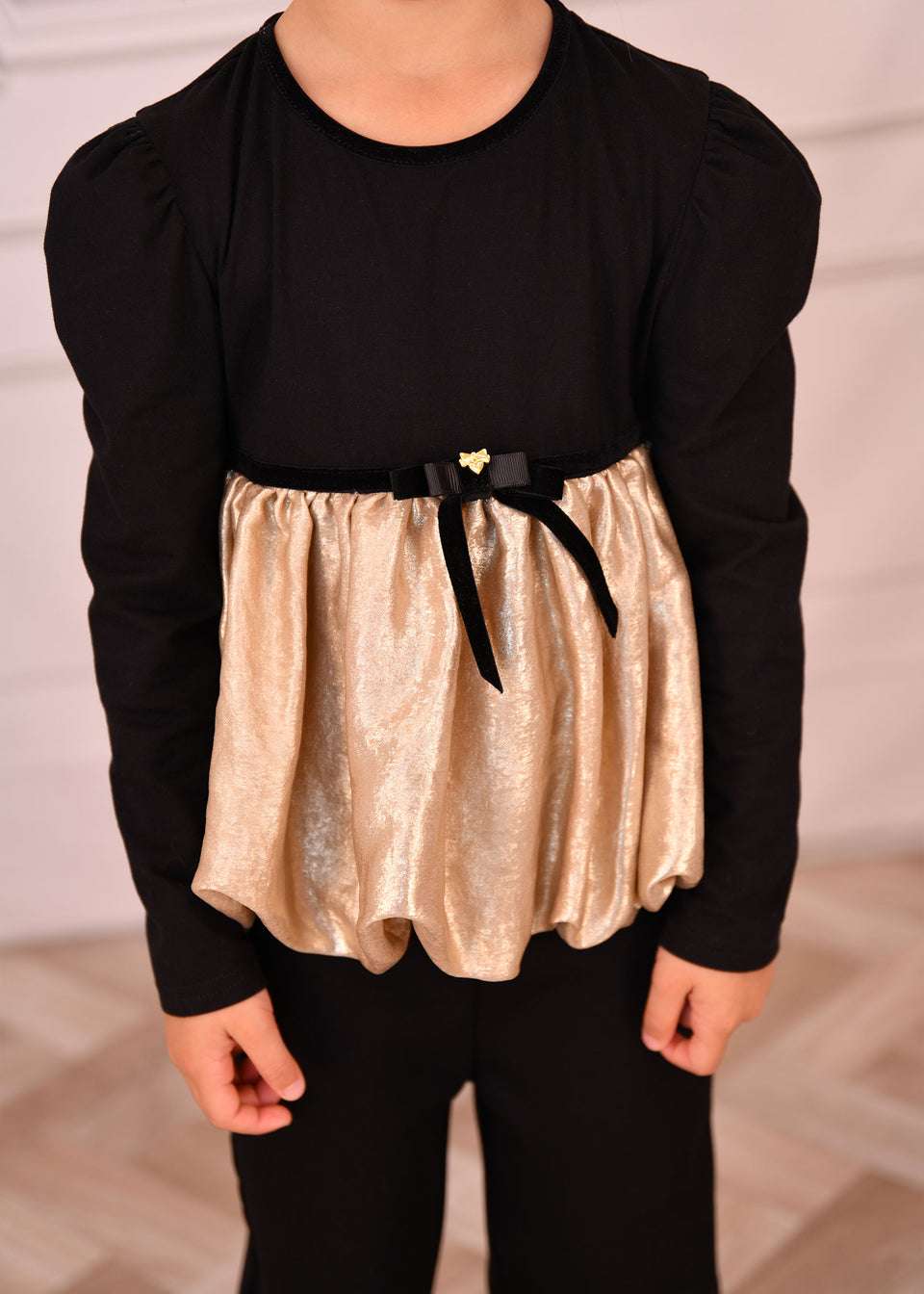 saskia metallic ballon top - t-shirt m/l - Angel's face