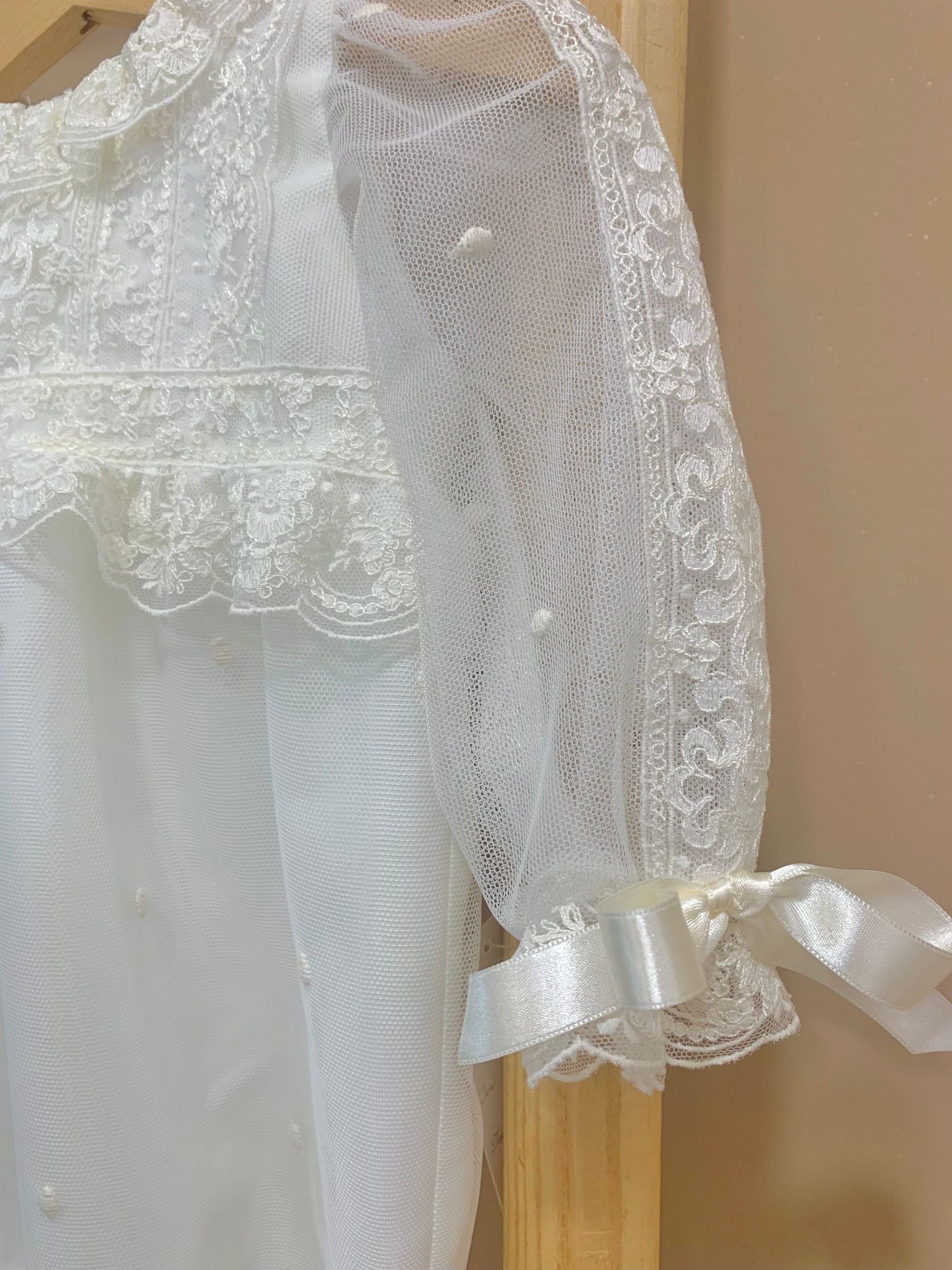 1/6597ff - abito battesimale - ponto por ponto