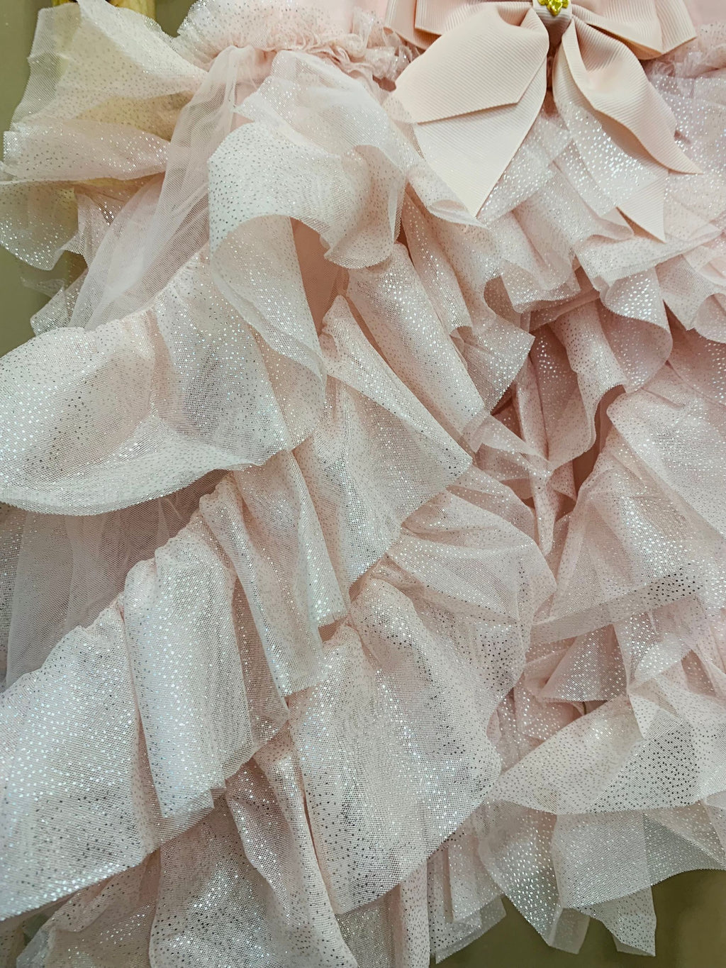 CASCADE WATERFALL SPARKLE TULLE BABY DRESS - abito - Angel's face