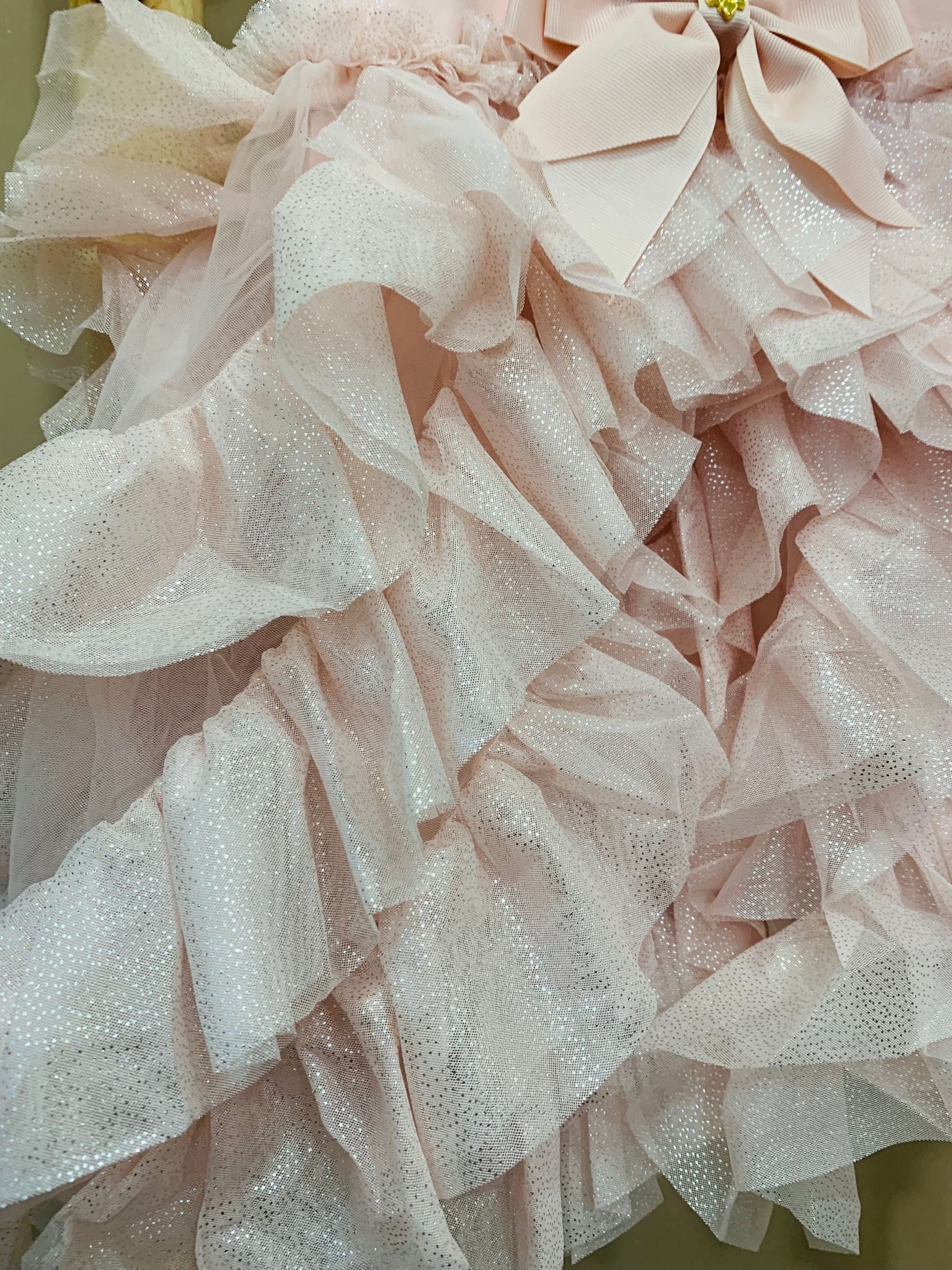 CASCADE WATERFALL SPARKLE TULLE BABY DRESS - abito - Angel's face