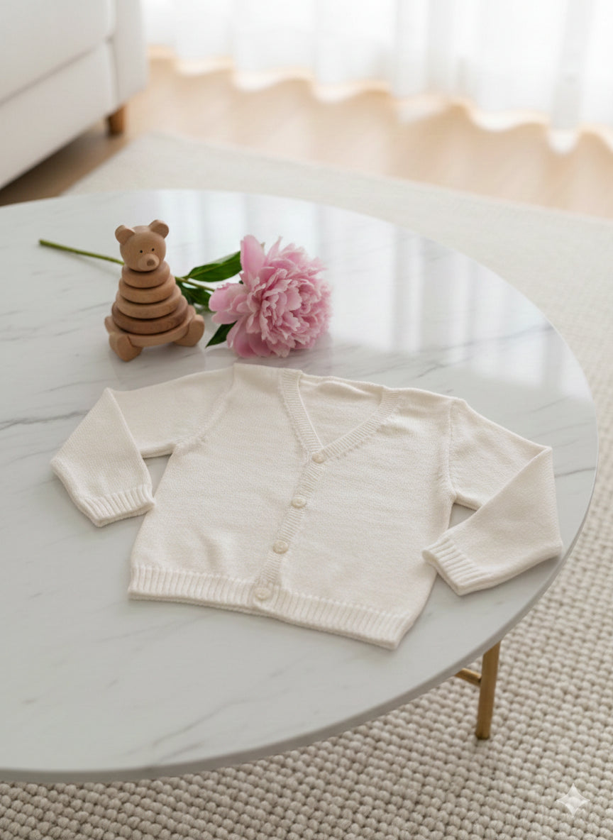 3/891 - cardigan - ponto por ponto