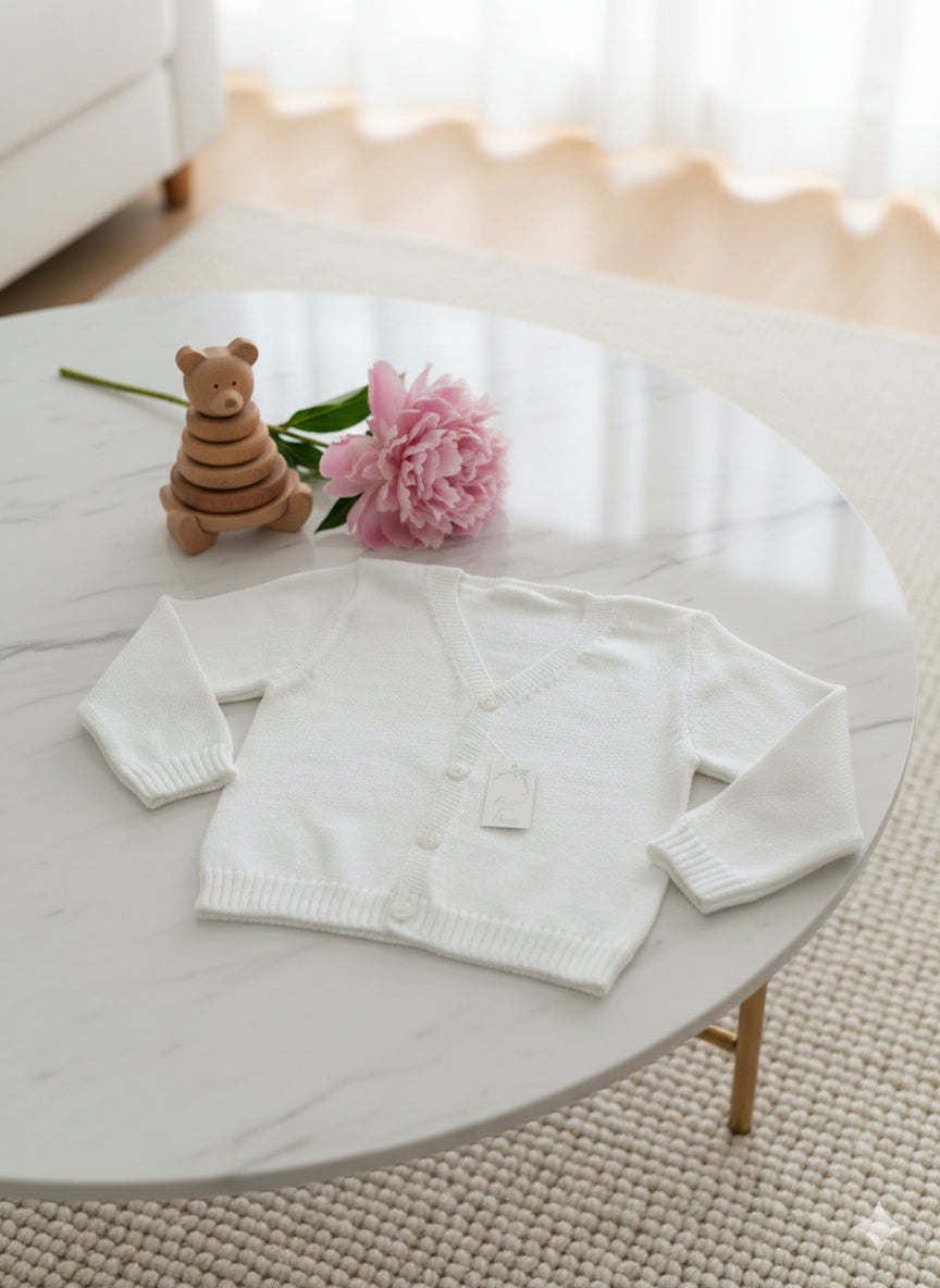 3/891 - cardigan - ponto por ponto