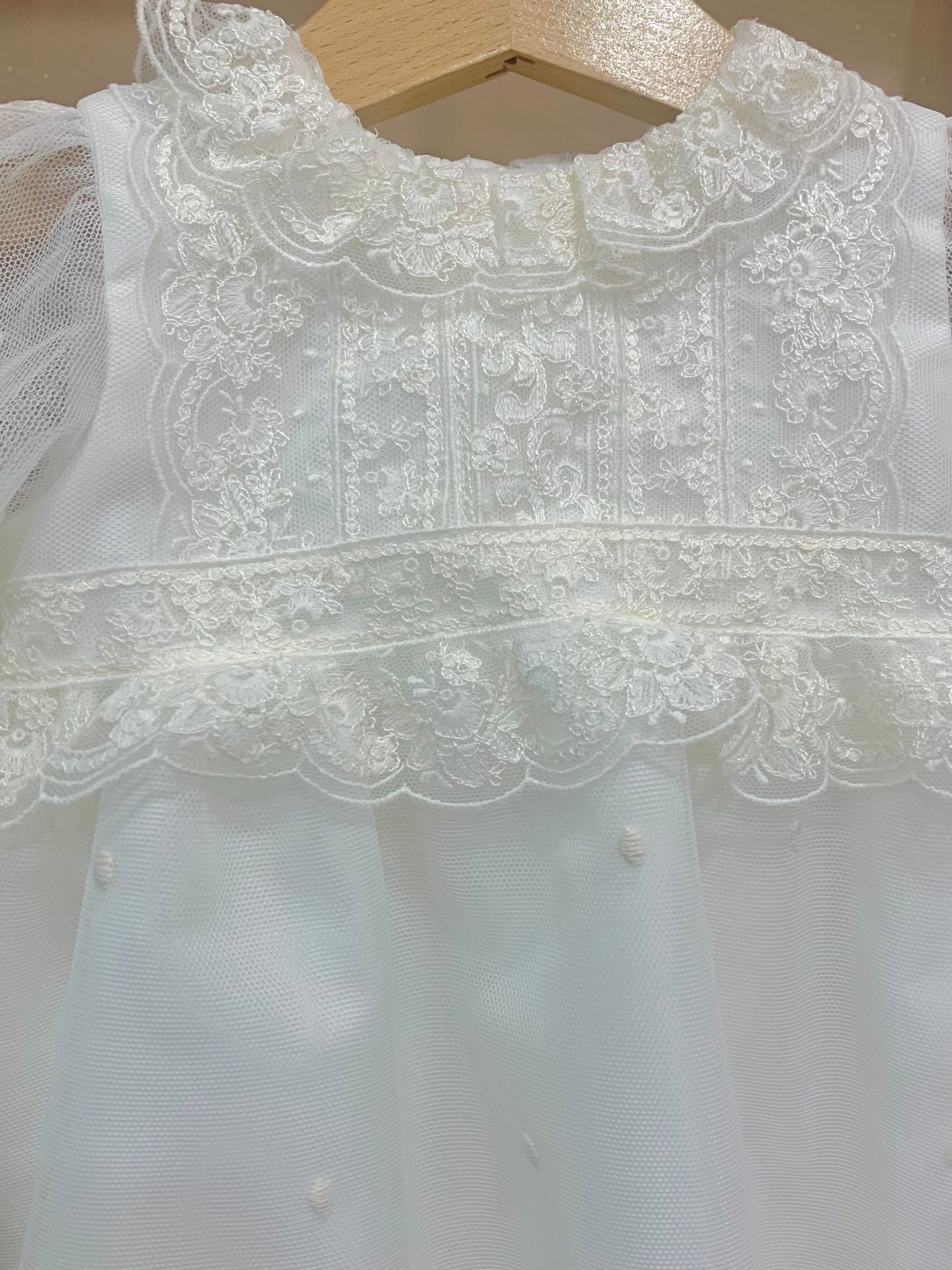 1/6597ff - abito battesimale - ponto por ponto