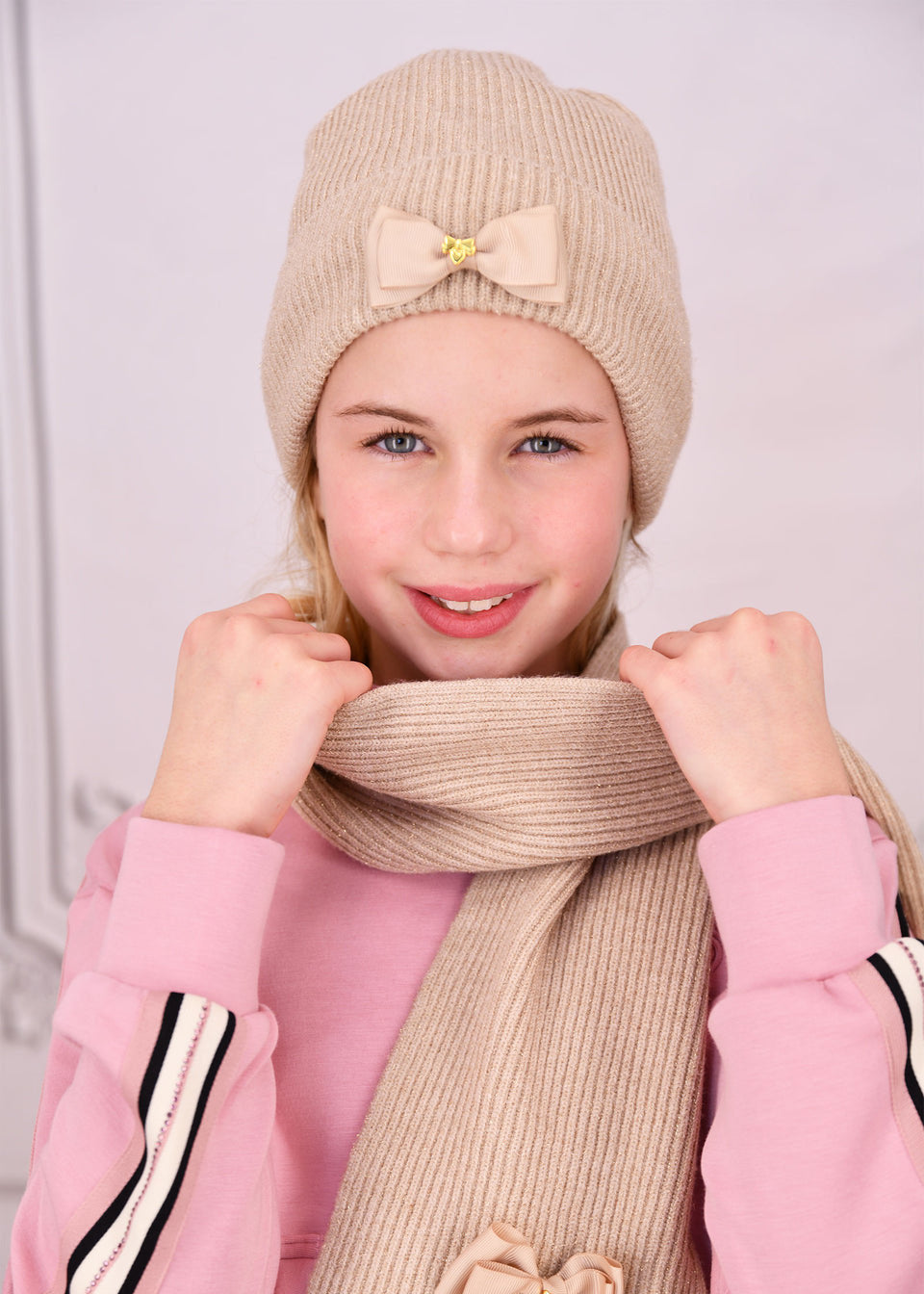 bianca ribbed beanie hat sand - cappellino - Angel's face